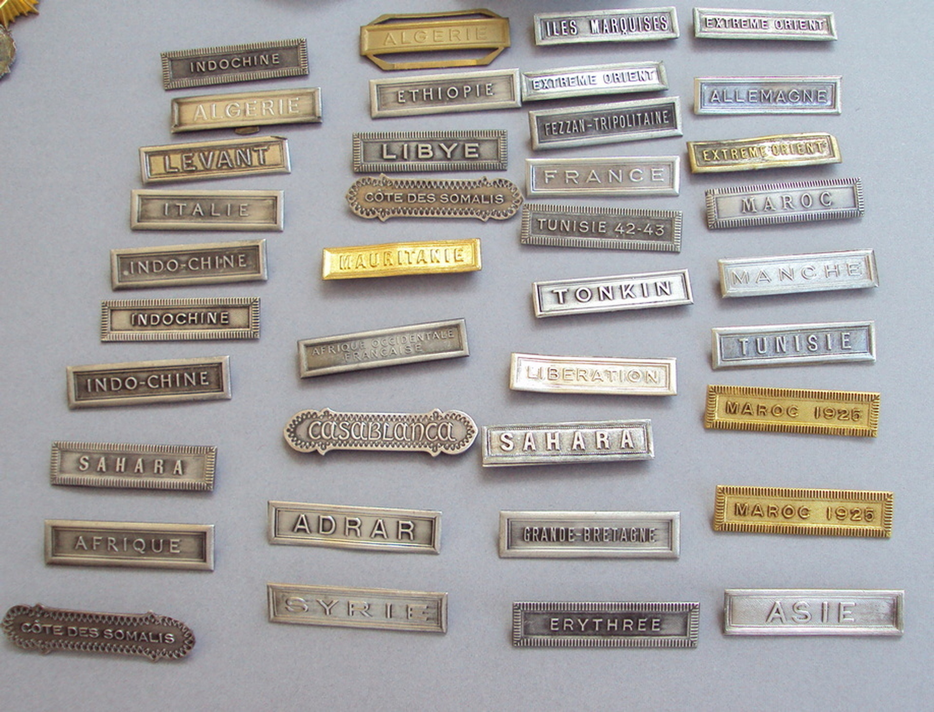 Various Clasps to French Medals | hobbymilitaria.com