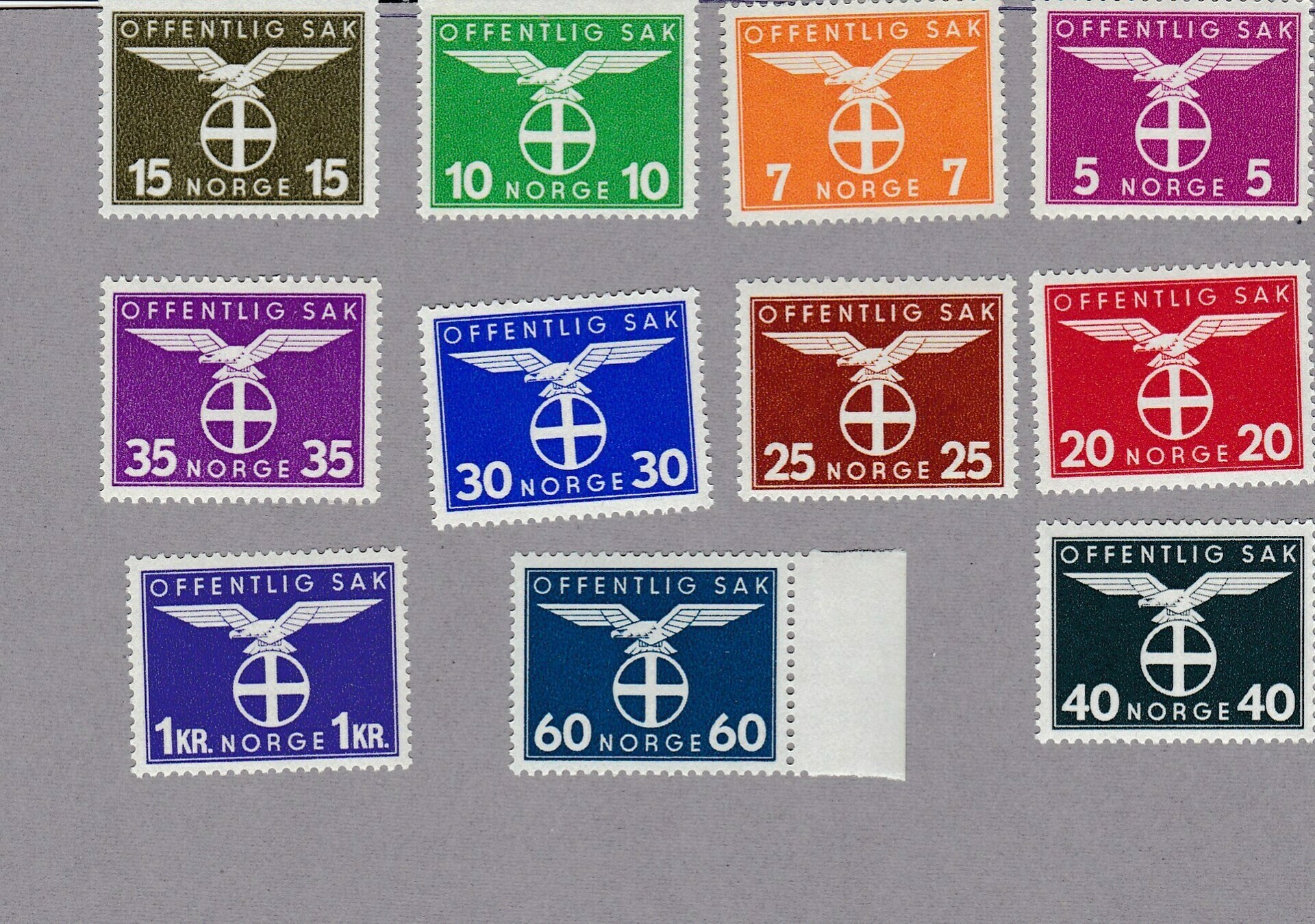 Norwegian NS-regime Stamps