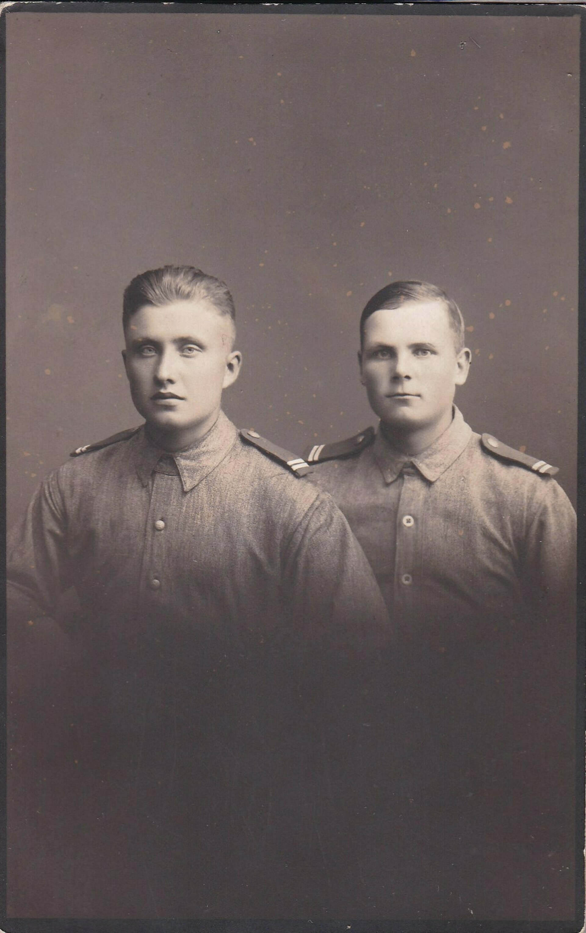 Portrait Photo of Two Finnish Soldiers