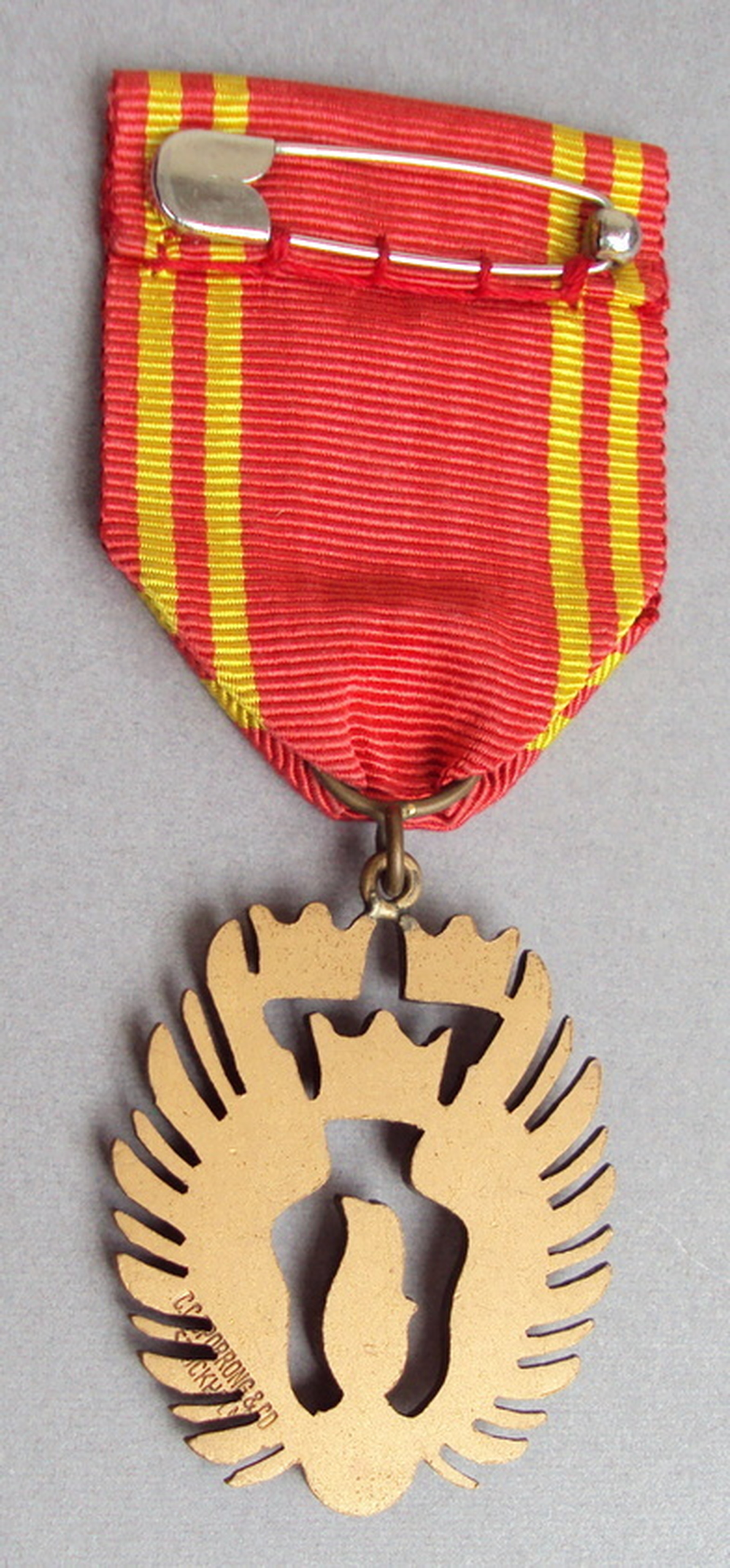 Swedish Civil Defence Union badge of merit in bronze