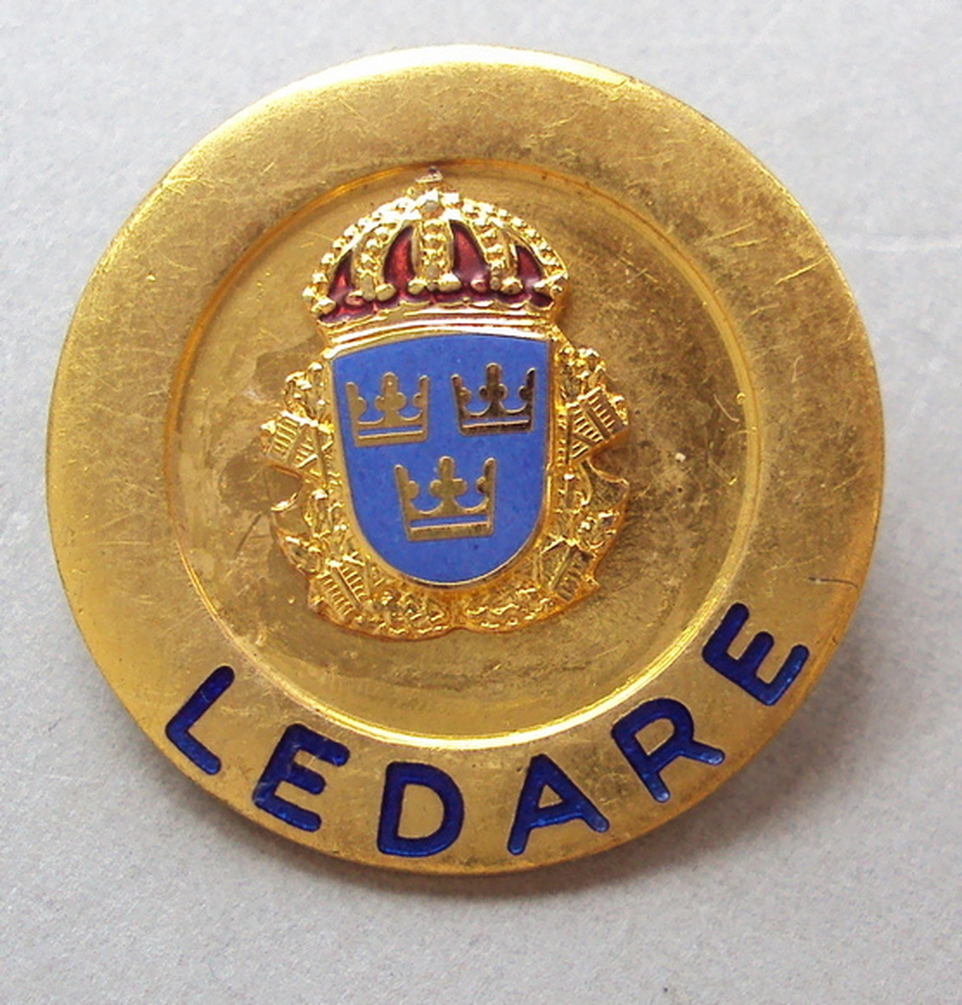 Swedish Police "LEDARE" (leader) Badge