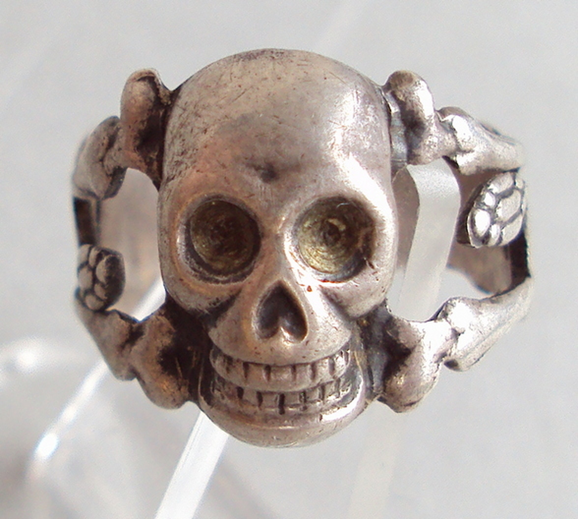 Imperial Russian Skull Silver Ring