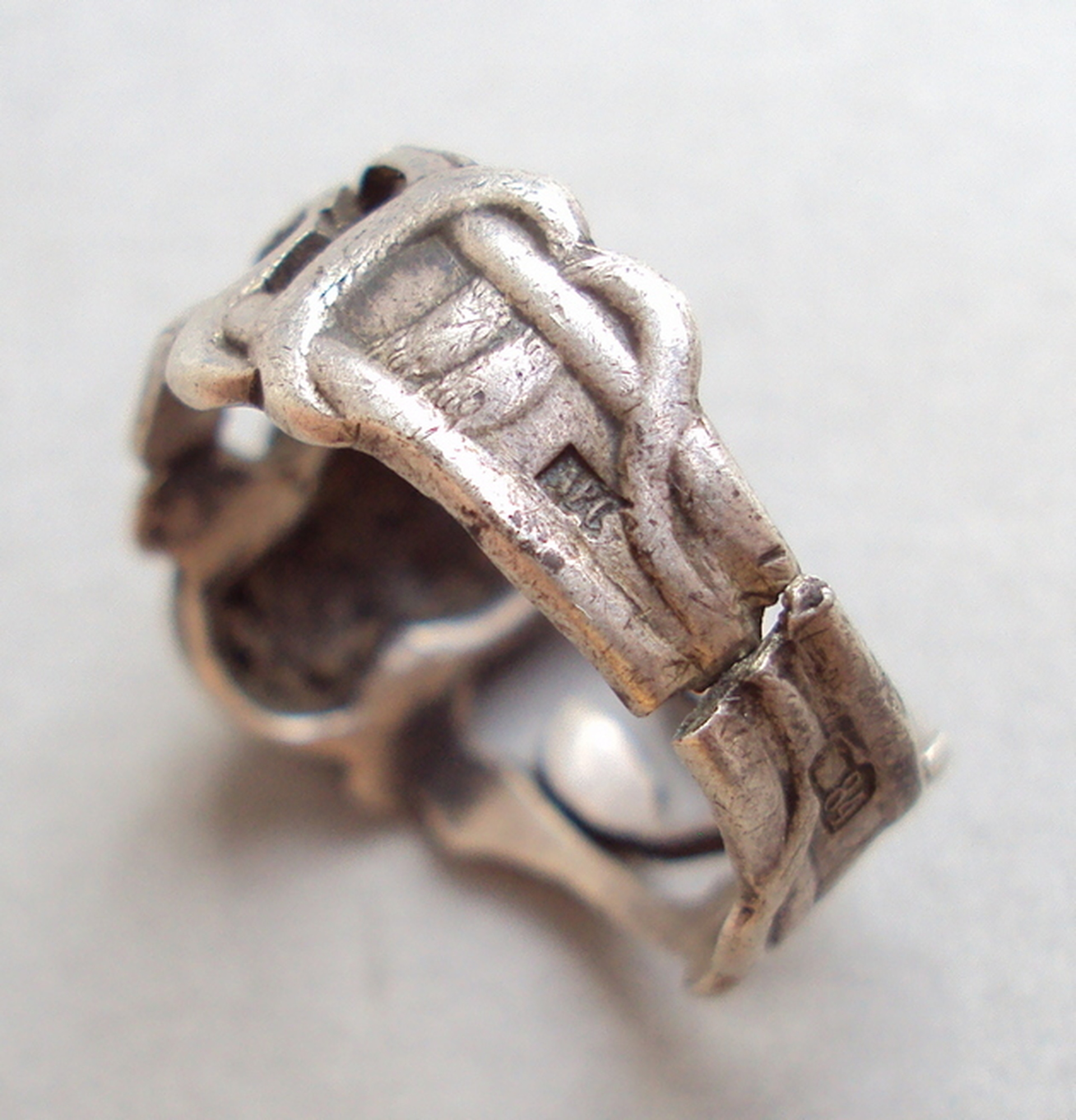 Imperial Russian Skull Silver Ring